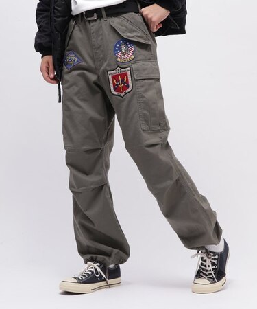 《直営店限定》TOP GUN WAPPEN CARGO PANTS / トップガン ワッペン カーゴパンツ / AVIREX