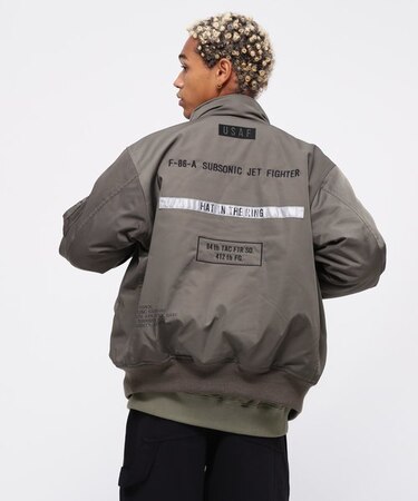 STENCIL JACKET "HAT IN THE RING" ／ ステンシル ジャケット "ハット イン ザ リング"／ AVIREX