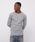 《DAILY／デイリー》RIB L／S CREW NECK T-SHIRT／リブ 長袖 クルーネック Tシャツ  デイリーウェア