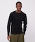 《DAILY／デイリー》RIB L／S HENLEY NECK T-SHIRT／リブ 長袖 ヘンリーネック Tシャツ  デイリーウェア