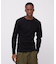 《DAILY／デイリー》RIB L／S HENLEY NECK T-SHIRT／リブ 長袖 ヘンリーネック Tシャツ  デイリーウェア