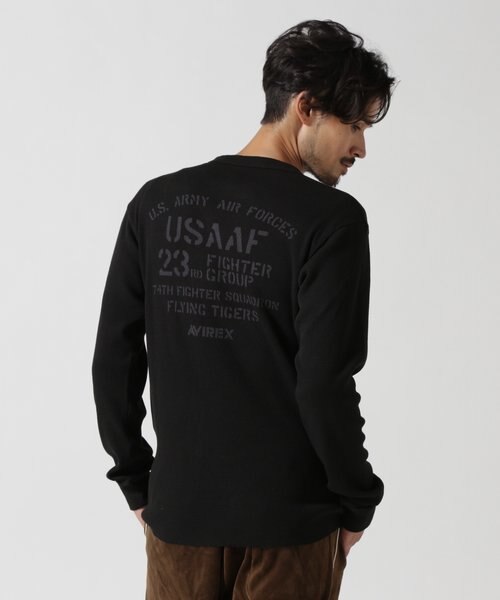 LONGSLEEVE T-SHIRT WAFFLE FLYING TIGERS ／ 長袖Tシャツ