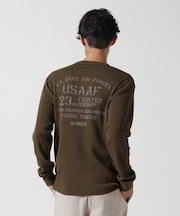 LONGSLEEVE T-SHIRT WAFFLE FLYING TIGERS ／ 長袖Tシャツ ワッフル フライングタイガース