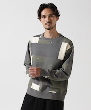 CREW NECK SWEAT GEOMETRY ／ クルー ネック スウェット ジオメトリー ／ AVIREX ／ アヴィレックス