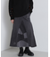 SWITCHING STRETCH DENIM SKIRT／スウィッチングストレッチデニムスカート