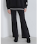 SATIN FLARE STRECH PANTS／サテンフレアストレッチパンツ