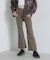 SATIN FLARE STRECH PANTS／サテンフレアストレッチパンツ