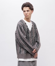 STRIPE MOHAIR LIKE CARDIGAN ／ ストライプ モヘア ライク カーディガン ／ AVIREX ／ アヴィレックス