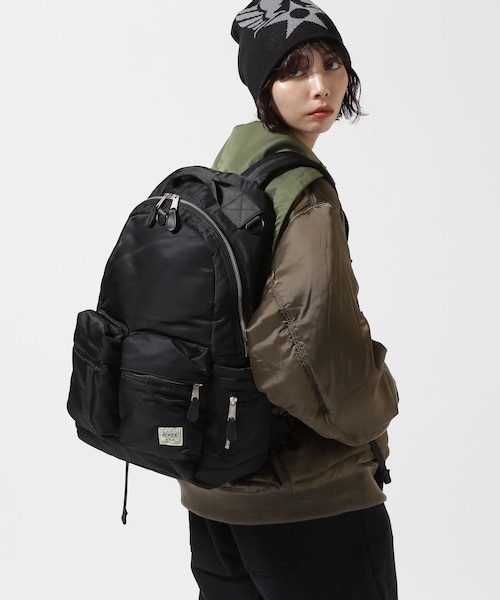 AVIREX FLIGHT NYLON BACKPACK ブラック NEW FLIGHT NYLON BACKPACK ／ ニュー フライト ナイロン バックパック