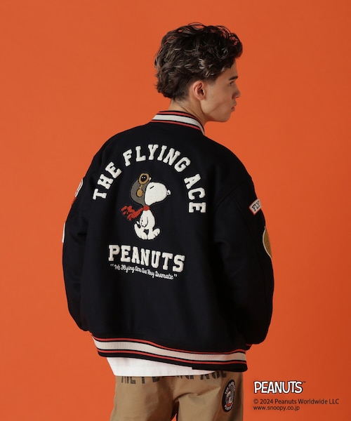 AVIREX × PEANUTS》STADIUM JACKET 