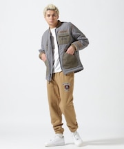 QUILTED ARMY JACKET FLYNIG SHARKS ／ キルティング　アーミージャケット フライングシャーク