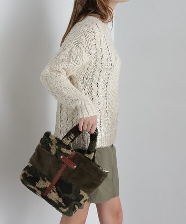 《直営店限定》BOA×FUR MINI TOTE BAG／ボア×ファー ミニトートバッグ