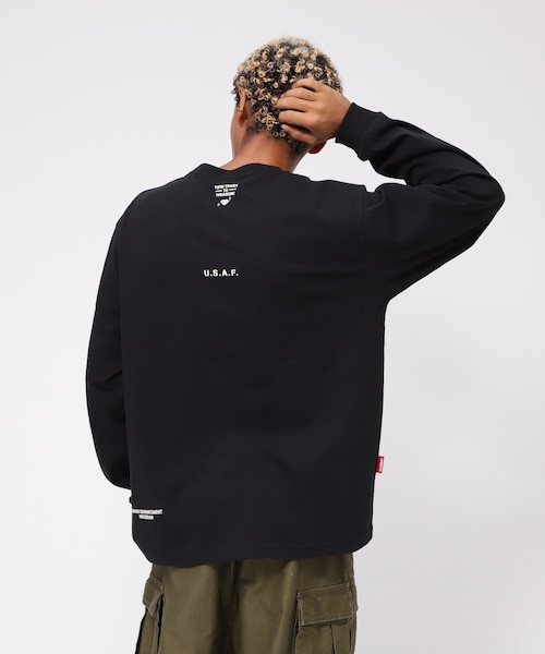 WEB&DEPOT限定》MULTI STENCIL L／S T-SHIRT／マルチ ステンシル