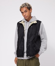 《直営店限定》REVERSIBLE FLEECE CAMO VEST ／ リバーシブル フリース