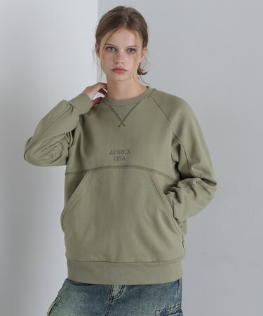 《直営店限定》RAGLAN BIG POCKET SWEAT／ラグランビッグポケットスウェット