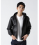 《WEB&DEPOT限定》LEATHER HOODIE／レザーフードジャケット