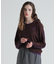 COLOR LINE BACK LOGO KNIT TOPS／カラーライン バックロゴトップス