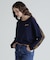 COLOR LINE BACK LOGO KNIT TOPS／カラーライン バックロゴトップス