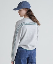 COLOR LINE BACK LOGO KNIT TOPS／カラーライン バックロゴトップス