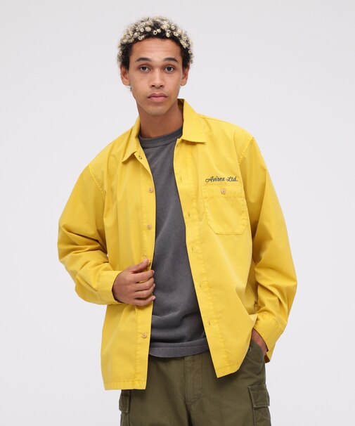 《WEB限定》FADED ONE POINT WORK SHIRT / フェイデッド ワンポイント ワークシャツ / AVIREX