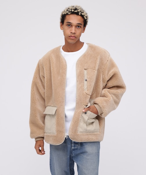 《WEB&DEPOT限定》BOA CARDIGAN ’24 ／ ボア カーディガン ／ AVIREX ／ アヴィレックス