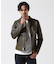 LEATHER MILITARY RIDERS JACKET／レザー ミリタリー ライダース