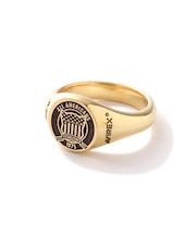 《AVIREXby J.H.M CO.，LTD. 》"VARSITY" SIGNATURE RING GOLD PLATED ／