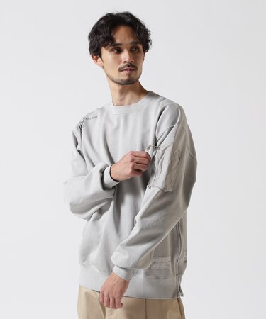 FADE WASH MIL. POCKET SWEAT ／ フェイドウォッシュ ミリタリーポケット スウェット ／ AVIREX ／