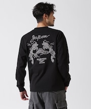 DOUBLE DRAGON SOUVENIR T-SHIRT ／ ダブルドラゴン スーベニア 長袖Tシャツ ／ AVIREX