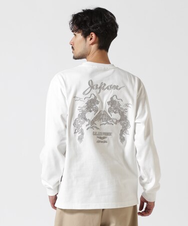 DOUBLE DRAGON SOUVENIR T-SHIRT ／ ダブルドラゴン スーベニア 長袖Tシャツ ／ AVIREX
