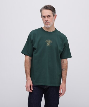 《WEB&DEPOT限定》ONE POINT EMB T-SHIRT"VARSITY LOGO" / ワンポイントロゴ 刺繍 半袖Tシャツ