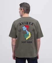 《WEB&DEPOT限定》VIETNAM EMBROIDERY T-SHIRT ／ ベトナム 刺繍 半袖Tシャツ ／ AVIREX ／