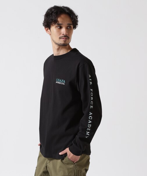 USAFA EMBROIDERY T-SHIRT ／ USAFA エンブロイダリー 長袖Tシャツ ／ AVIREX ／ アヴィレックス
