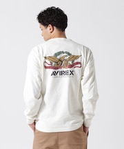 FADE WASH VINTAGE LABEL EAGLE T-SHIRT ／ フェイドウォッシュ ヴィンテージ ラベル イーグル