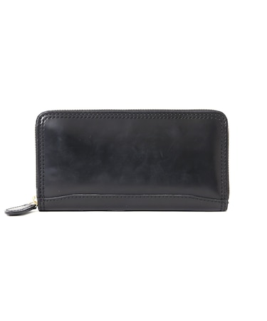 《AVIREX / HORWEEN》SHELL CORDOVAN ROUND ZIPPER LONG WALLET /