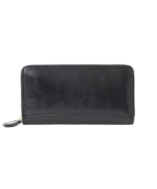 《AVIREX / HORWEEN》SHELL CORDOVAN ROUND ZIPPER LONG WALLET /
