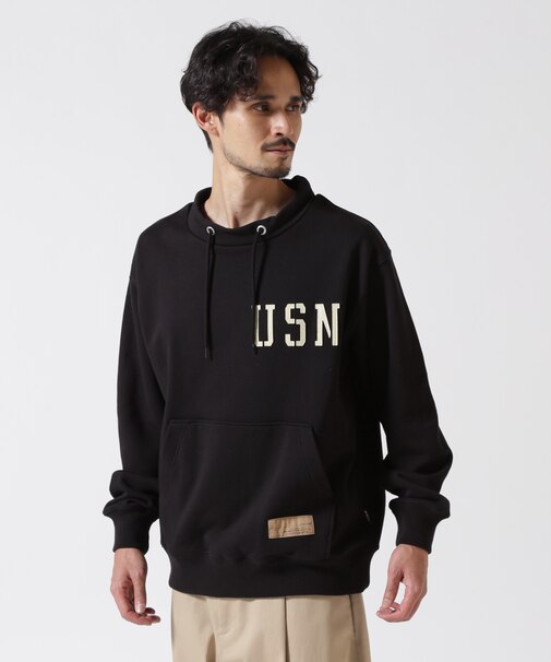 《直営店限定》US.NAVY MOCK NECK SWEAT ／ モックネックスウェット ／ AVIREX ／ アヴィレックス