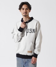 《直営店限定》US.NAVY MOCK NECK SWEAT ／ モックネックスウェット ／ AVIREX ／ アヴィレックス