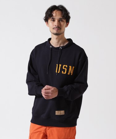 《直営店限定》US.NAVY MOCK NECK SWEAT ／ モックネックスウェット ／ AVIREX ／ アヴィレックス