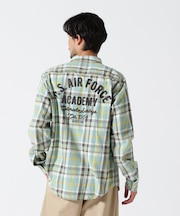 FADE CHECK SHIRT "USAFA" ／ フェイド チェックシャツ ／ AVIREX ／ アヴィレックス