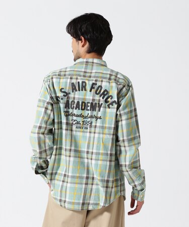 FADE CHECK SHIRT "USAFA" ／ フェイド チェックシャツ ／ AVIREX ／ アヴィレックス