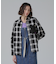 WAFFLE OMBRE CHECK DETACHABLE SHIRTS／ワッフルオンブレチェック デタッチャブルシャツ