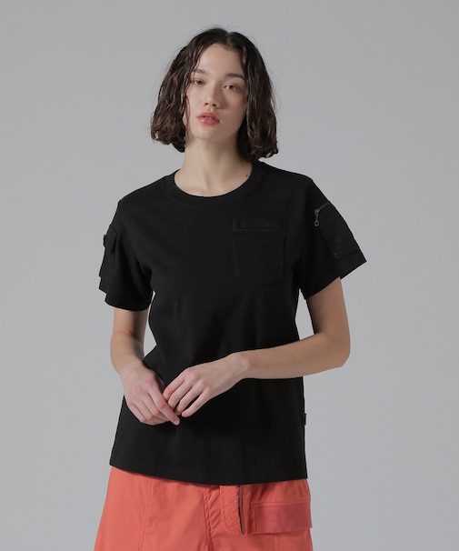 《50th Anniversary》LEATHER PATCHED FATIGUE T-SHIRT／レザーパッチ ファティーグTシャツ