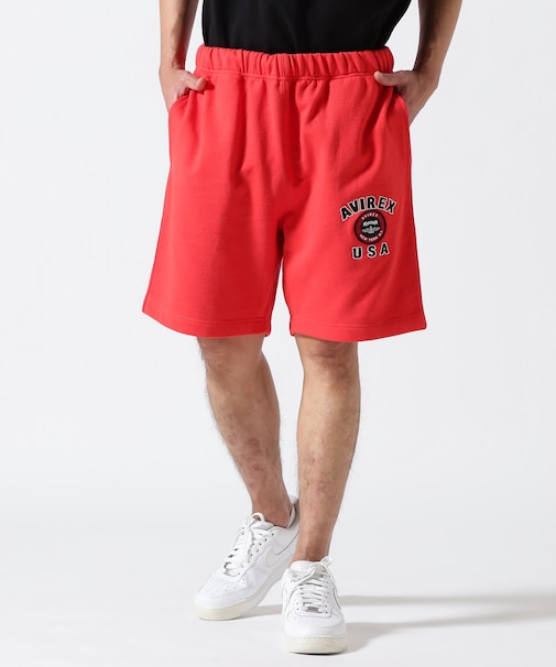 《直営店限定》VARSITY LOGO SHORTS ／ バーシティ ロゴ ショーツ ／ AVIREX ／ アヴィレックス