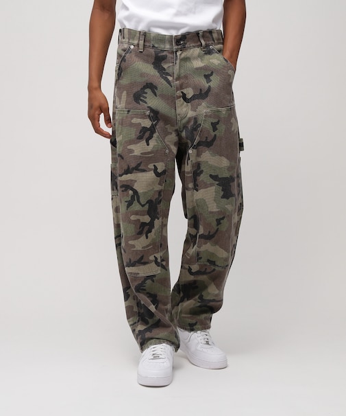 CAMO DOUBLE KNEE DUCK PAINTER PANTS
