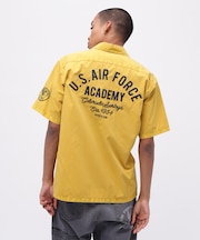 FADED WORK SHIRT "USAFA" ／ フェイド 半袖ワークシャツ ／ AVIREX ／ アヴィレックス