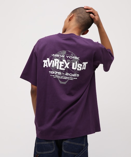 AVIREX USA T-SHIRT ／ ロゴ 半袖Tシャツ ／ AVIREX ／ アヴィレックス
