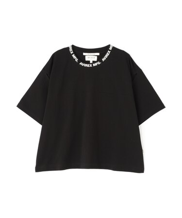 《WOMEN'S》OPEN COLLAR PRINT T-SHIRT／オープンカラープリントTシャツ
