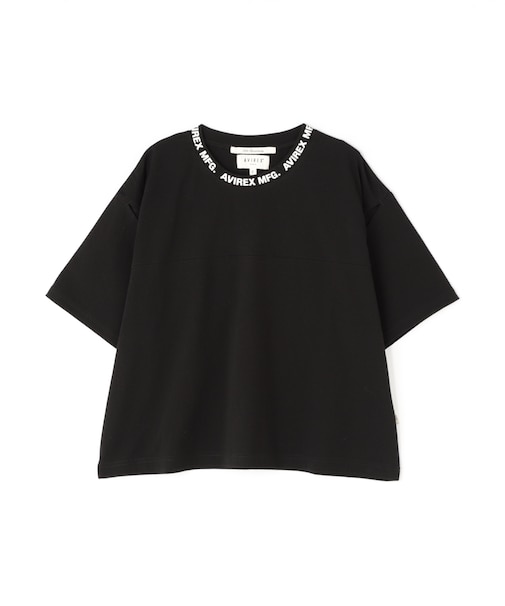 《WOMEN'S》OPEN COLLAR PRINT T-SHIRT／オープンカラープリントTシャツ