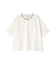 《WOMEN'S》OPEN COLLAR PRINT T-SHIRT／オープンカラープリントTシャツ